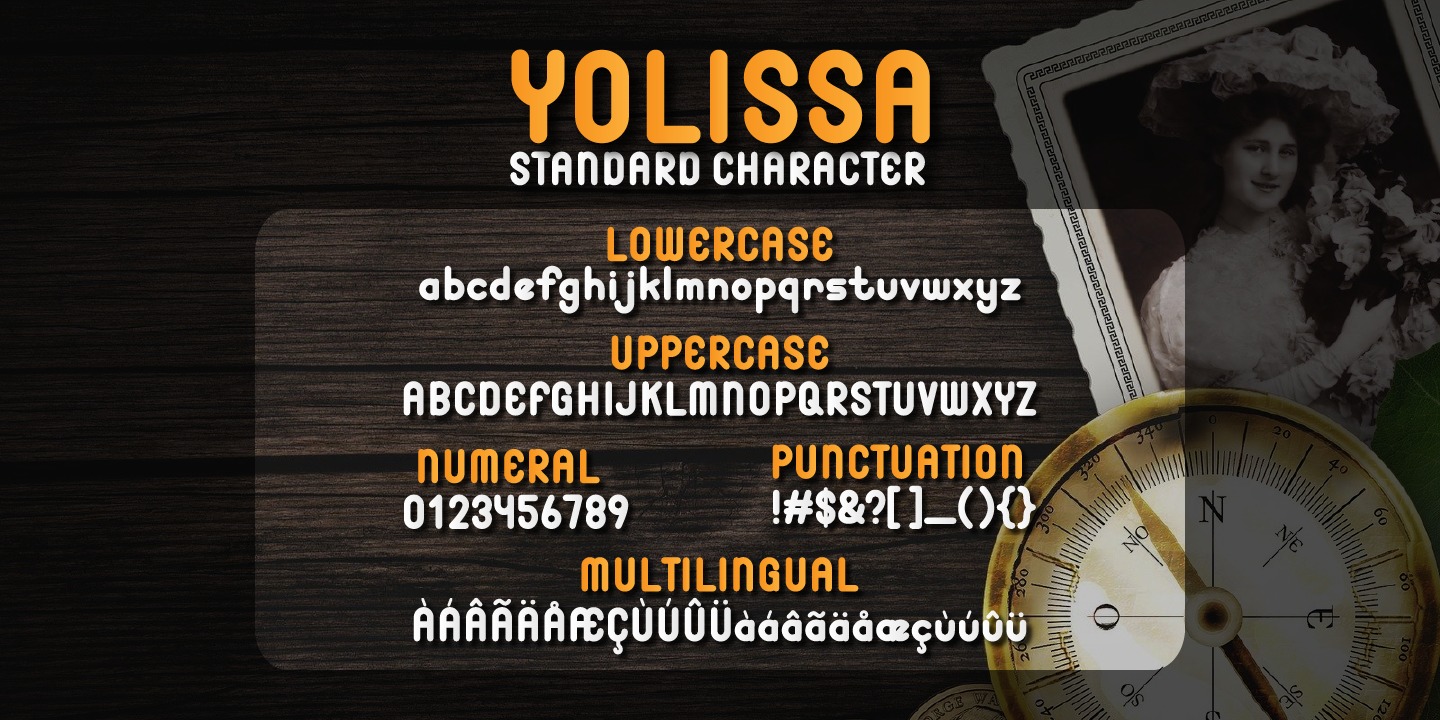 Пример шрифта Yolissa Regular
